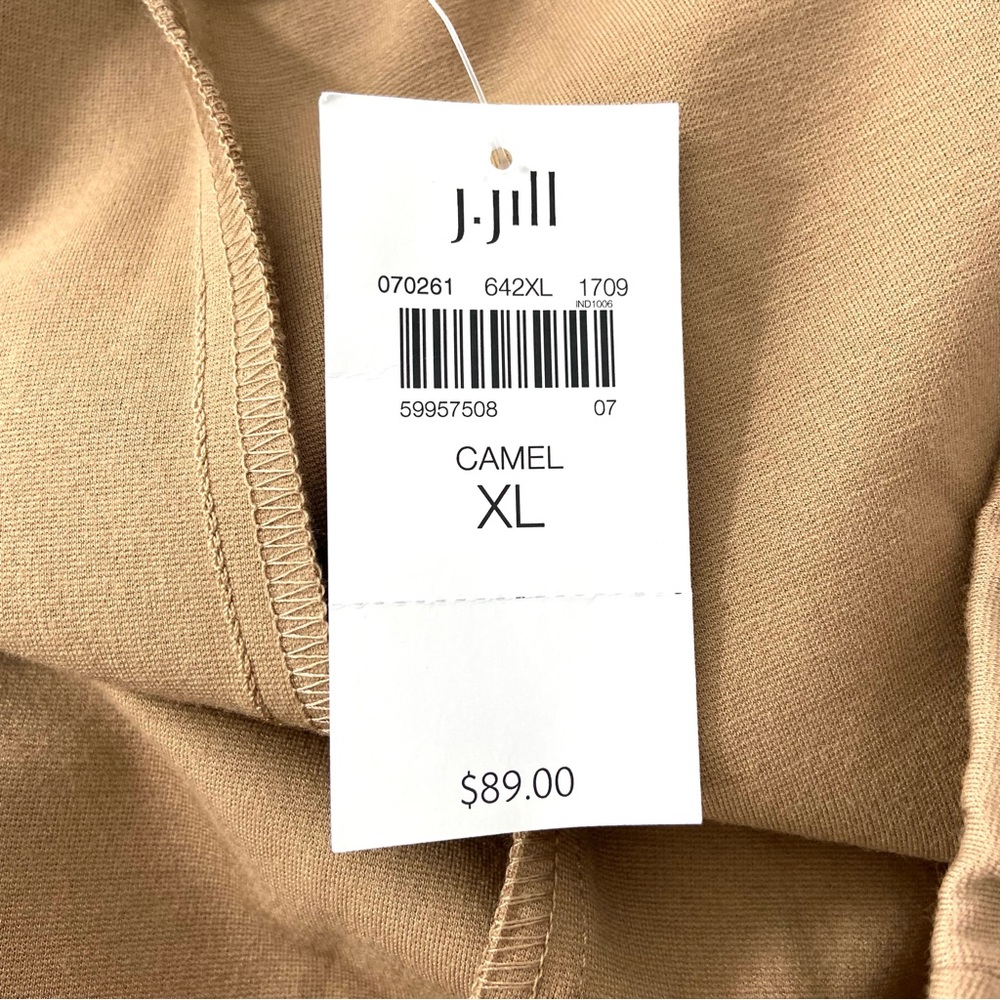 J. Jill Pants Women’s XL Camel Brown Pull On Stretch Ponte - Picture 8 of 13